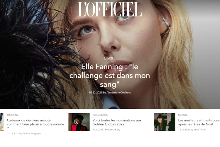 L’Officiel France Home Page