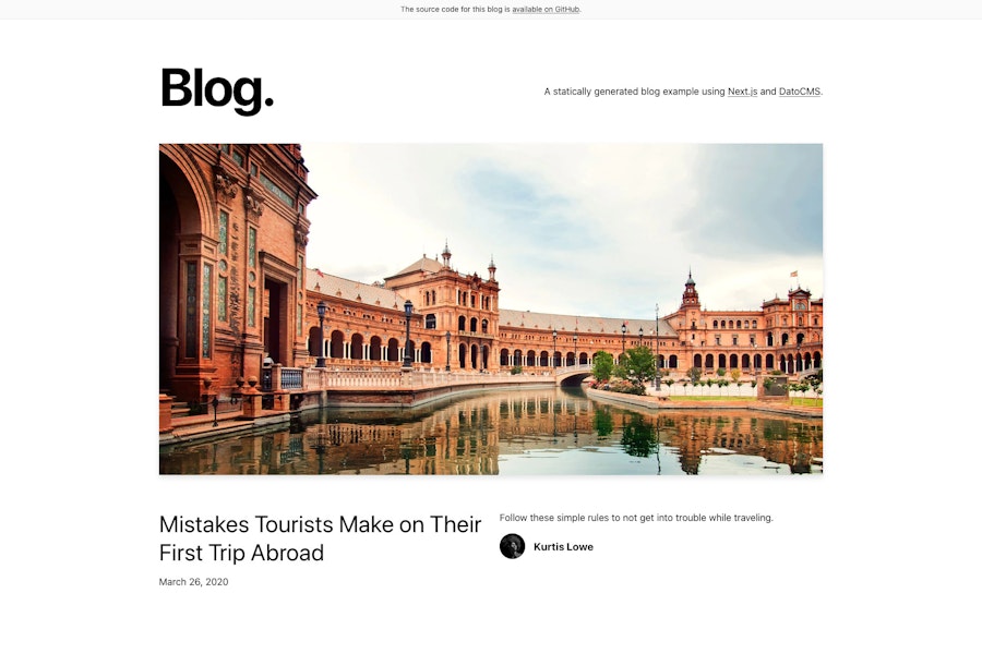 Next.js Template preview Next.js Template blog preview
