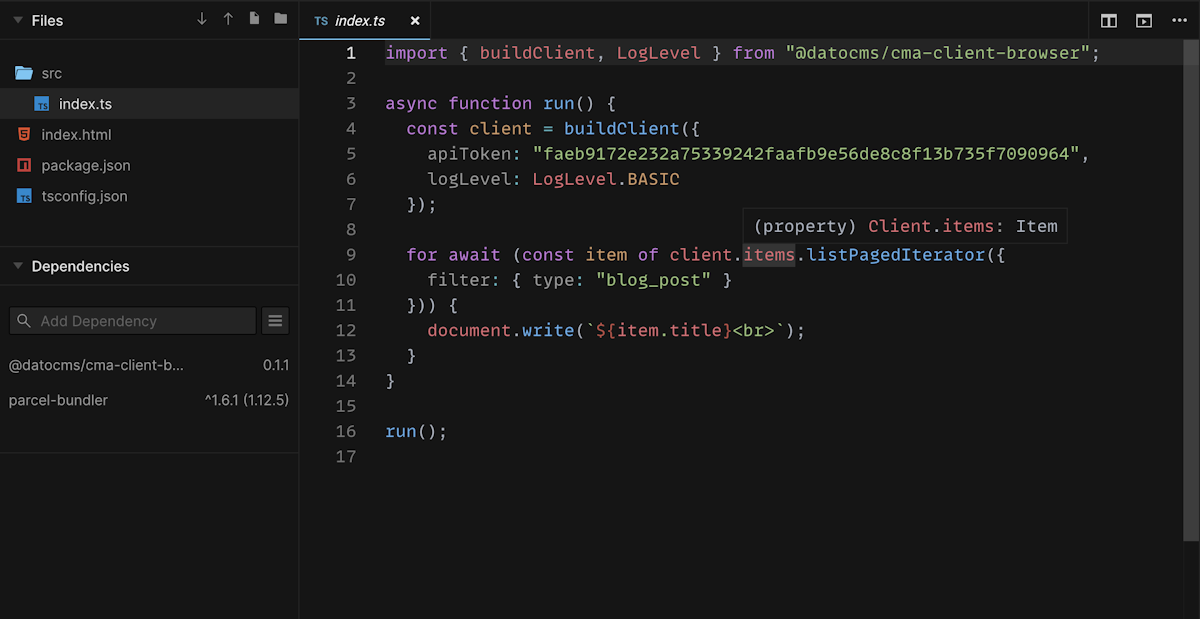 Introducing a brand new Typescript client! — DatoCMS Blog