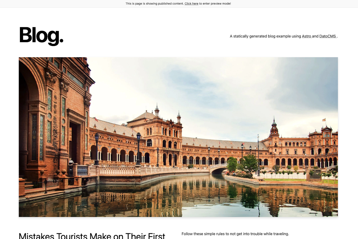 Astro Template blog - Start an Astro blog in minutes