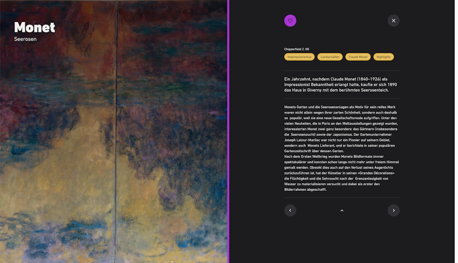 Detailview of an image painted by Monet