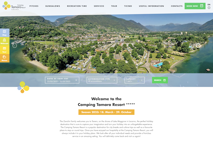 Camping Tamaro - Homepage