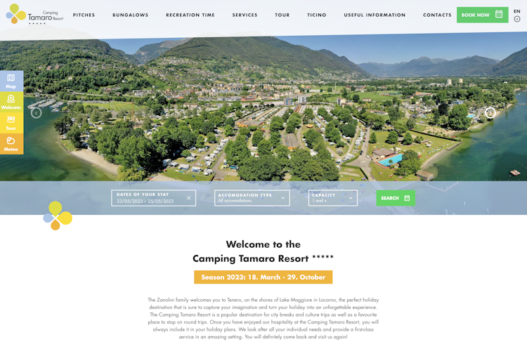 Camping Tamaro - Homepage Camping Tamaro - Homepage