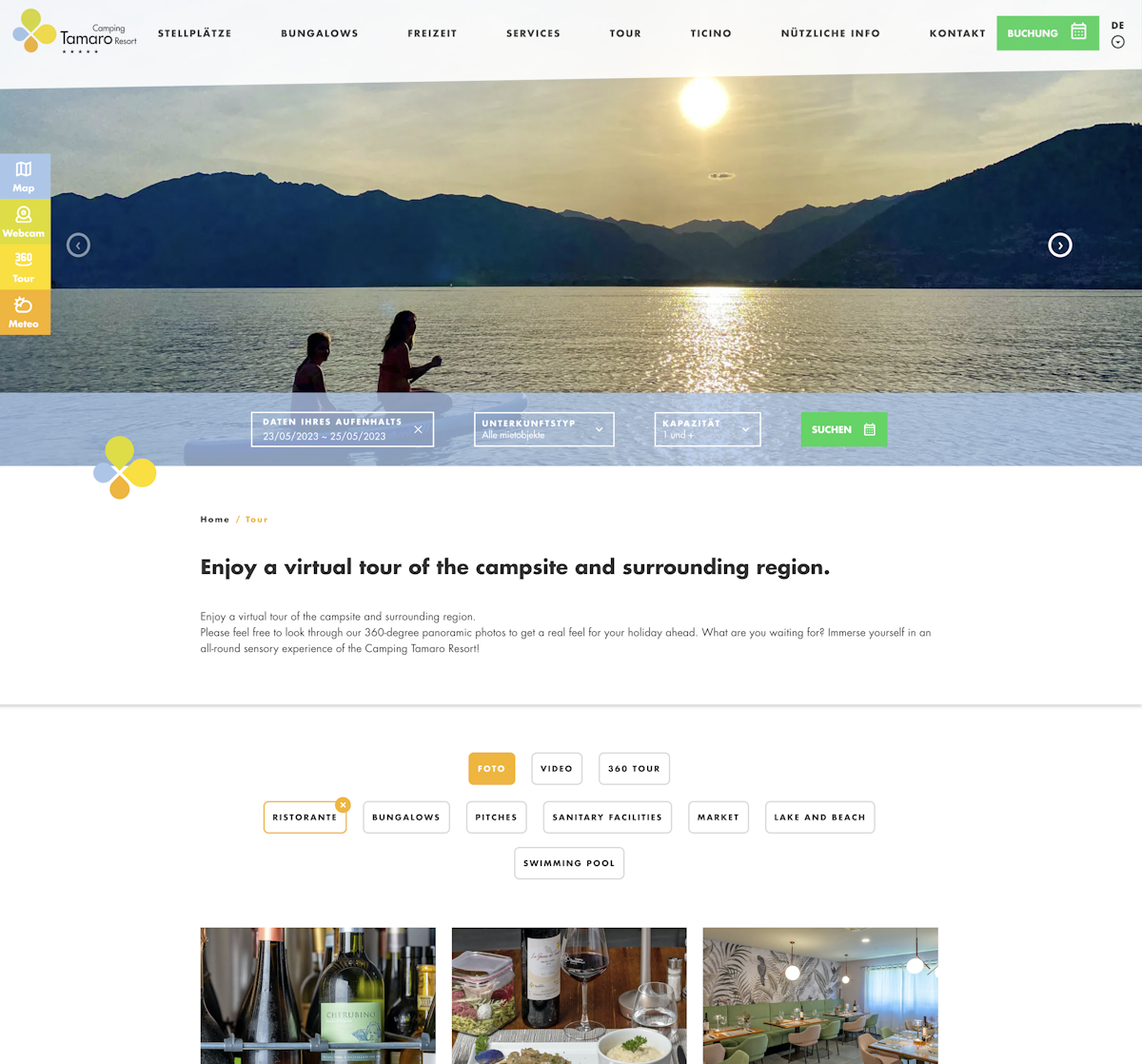 Camping Tamaro - Tour Page