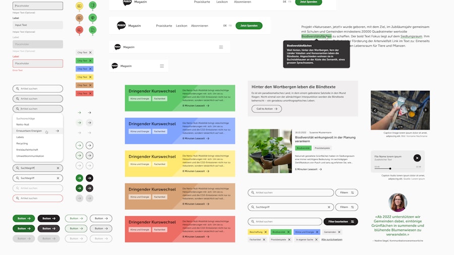 Visual design building blocks