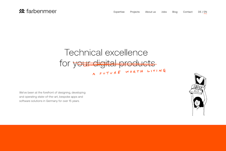 The farbenmeer.de homepage