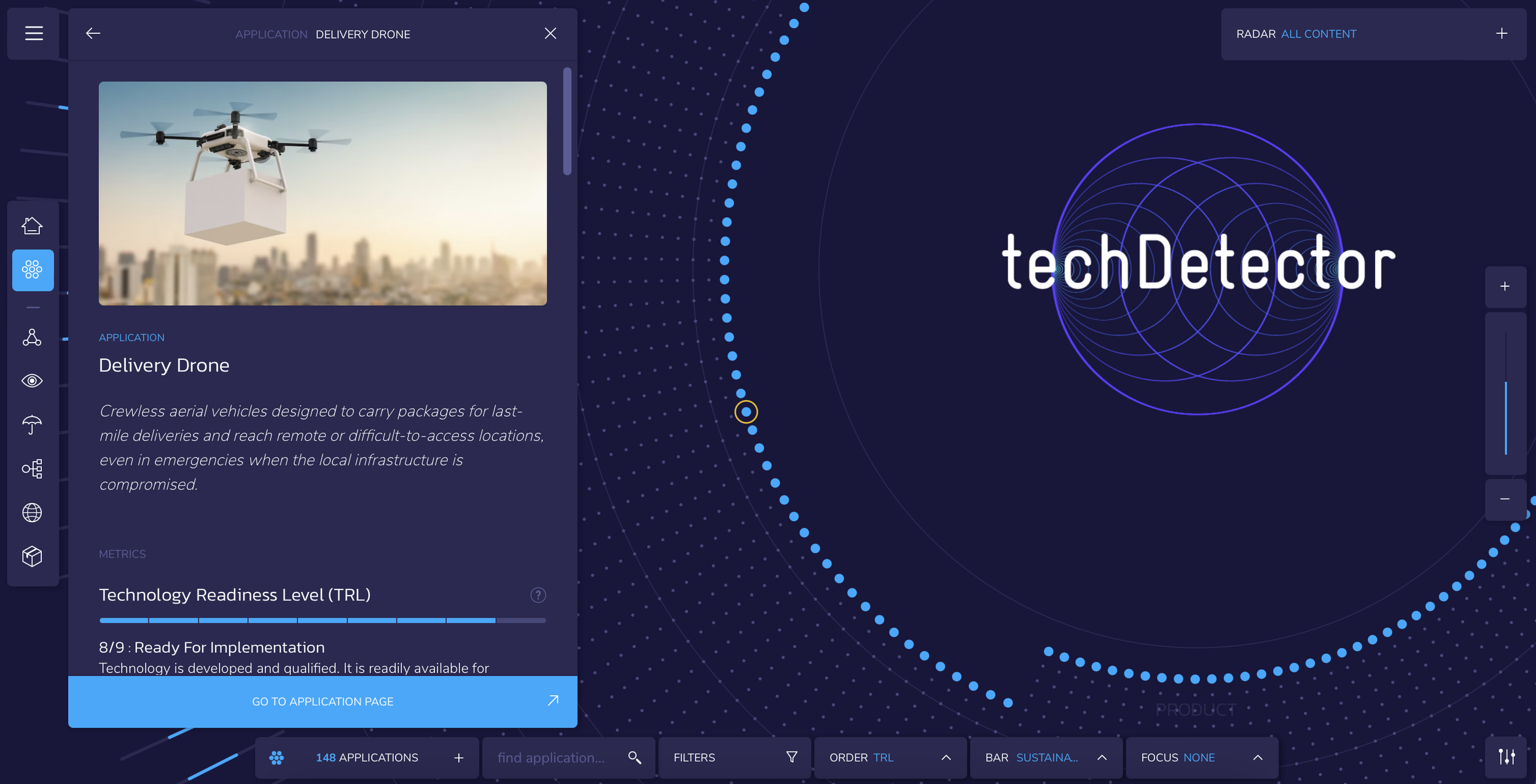 techDetector screenshot