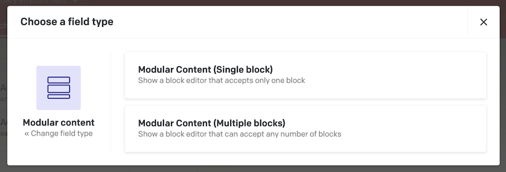 Content modelling - Modular content fields - DatoCMS Docs