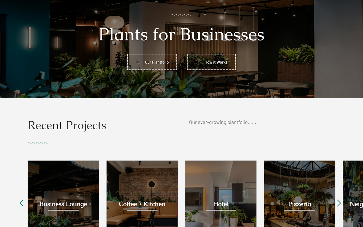 Root Plants for Business Page
