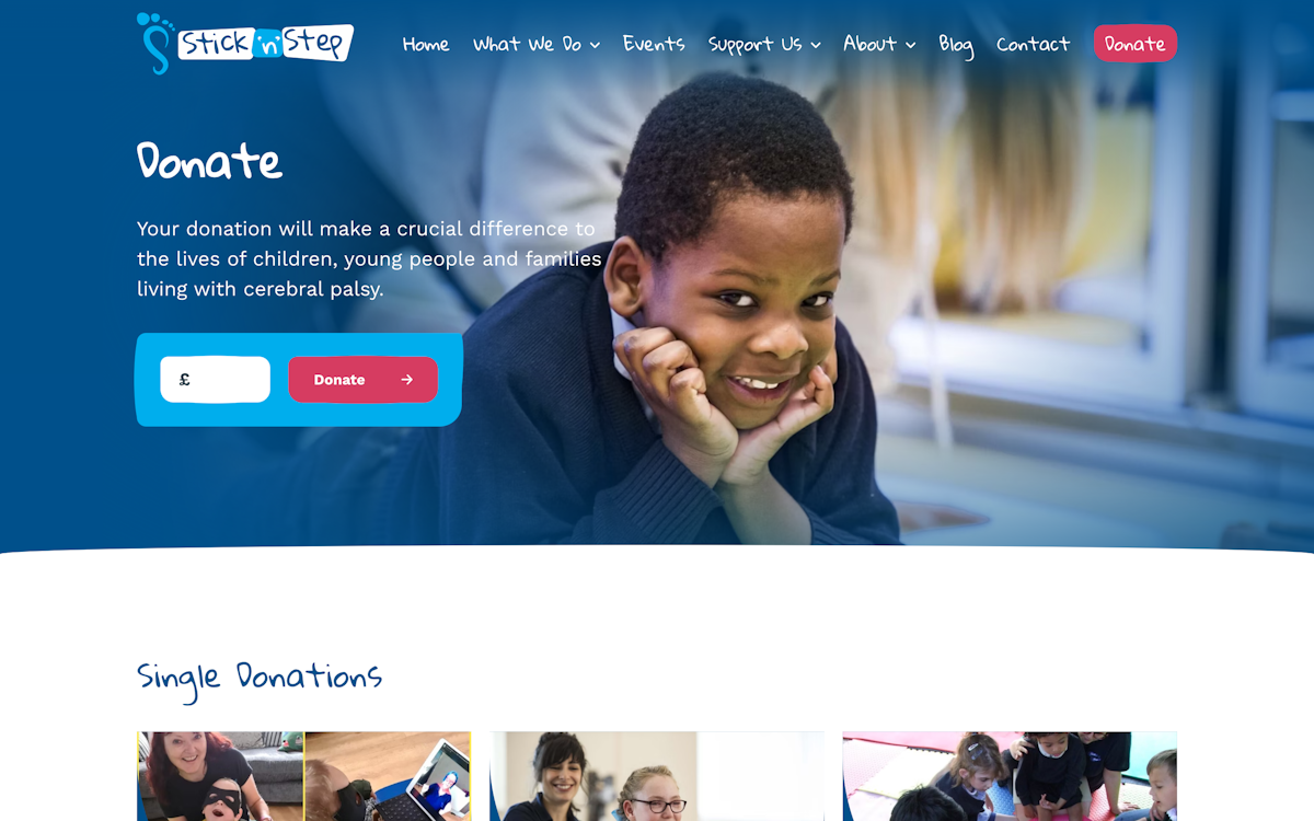 Stick 'n' Step Donate Page