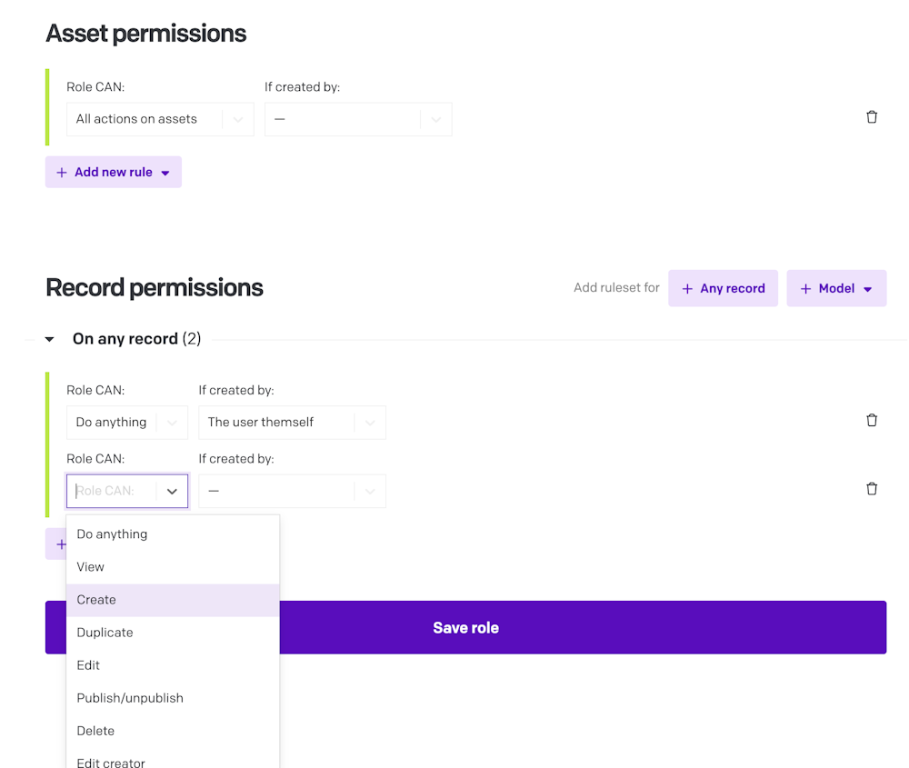 General concepts - Project collaborators, roles and permissions - DatoCMS Docs