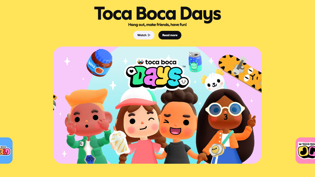 Toca Boca Days slider