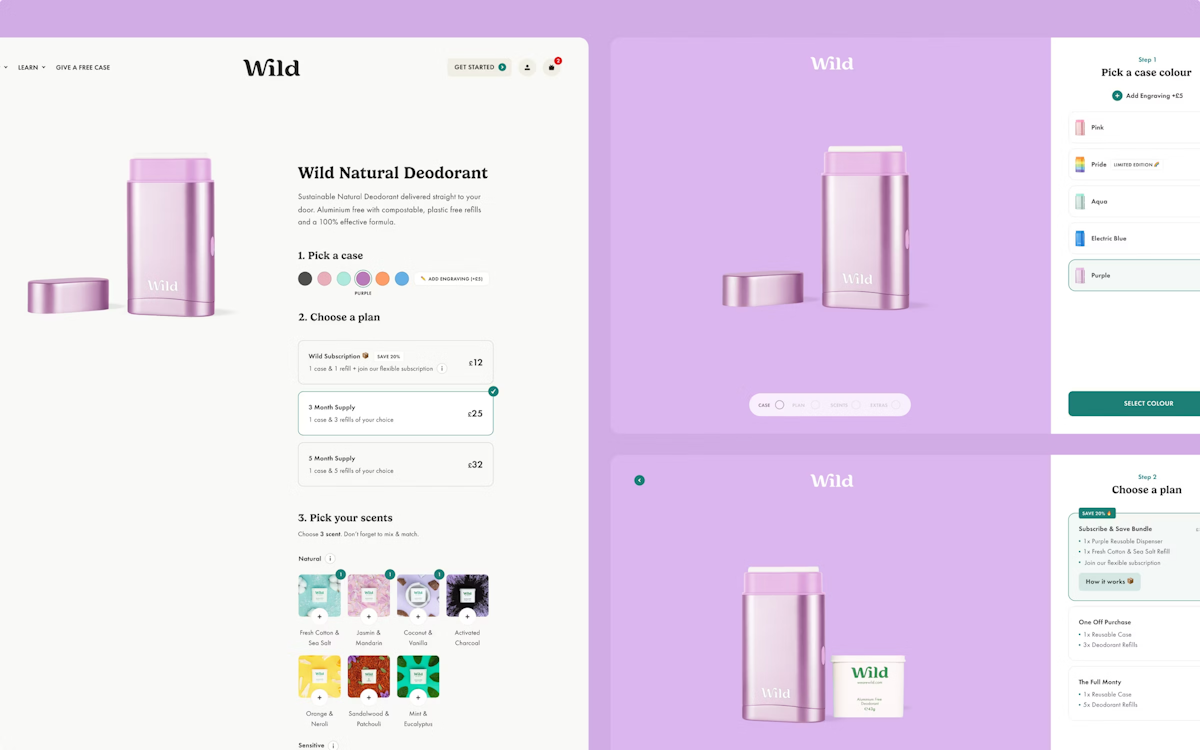 Wild – Subscription Product Page