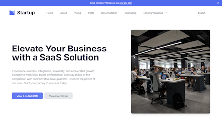 website template next.js