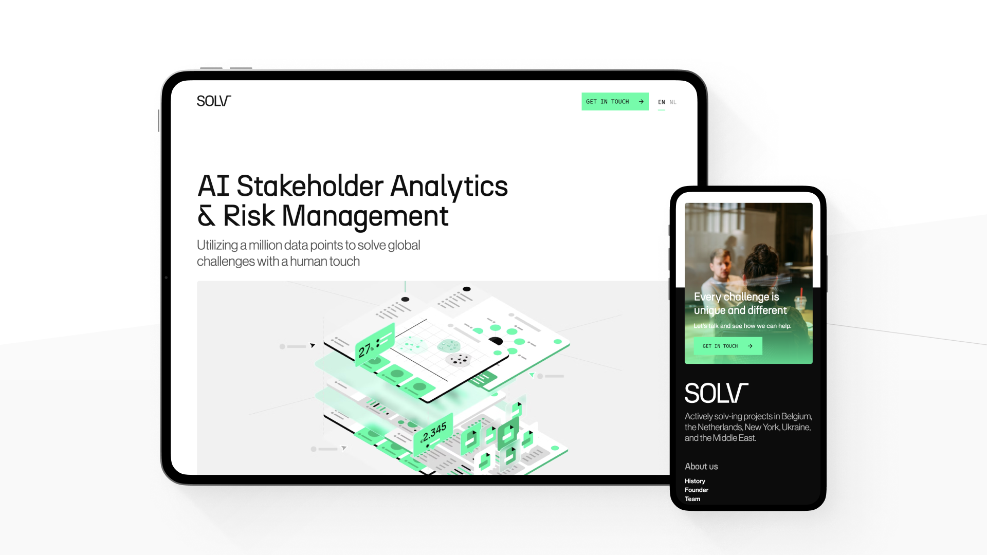 Solv.world homepage – Hero