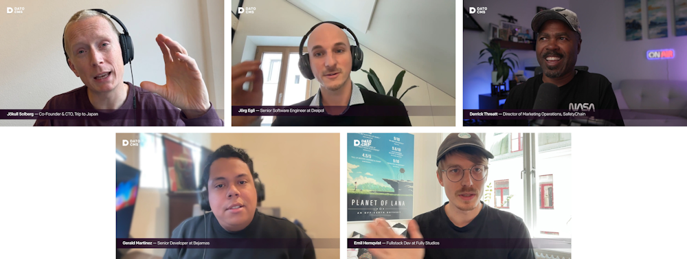 Thank you Jökull, Jörg, Derrick, Gerald and Emil! ❤️