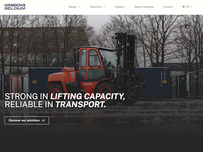 Hangcha Belgium home page
