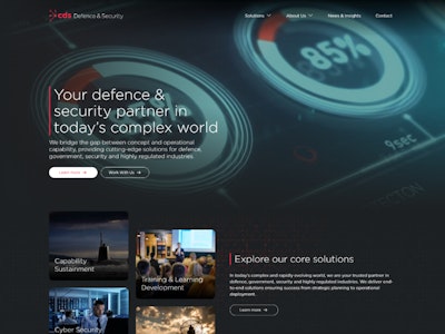 Homepage screenshot for the CDS DS website.