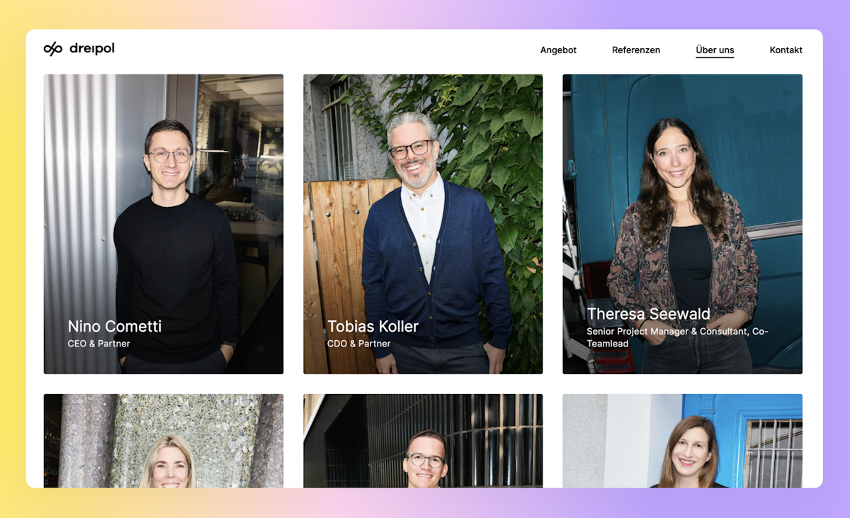 Detail view dreipol Team