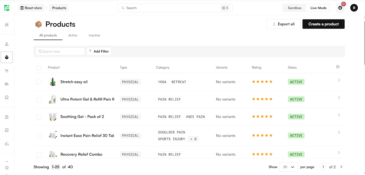 Commerce Engine Product Management