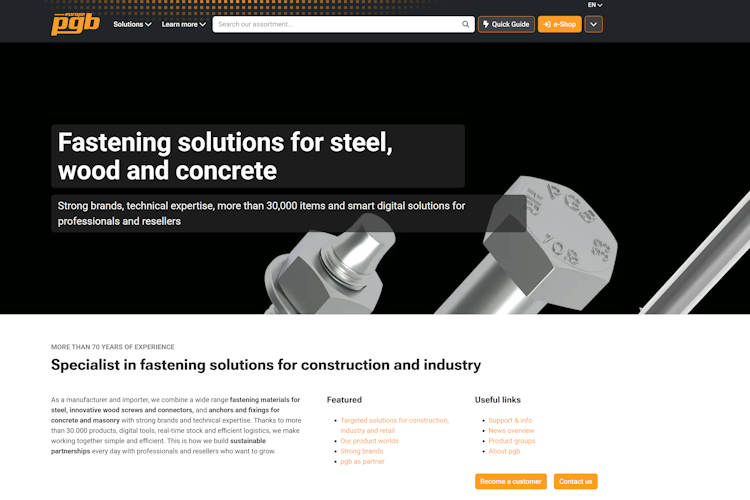 Openings page