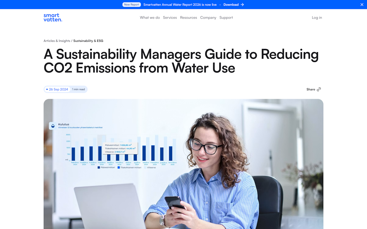 Blog article page