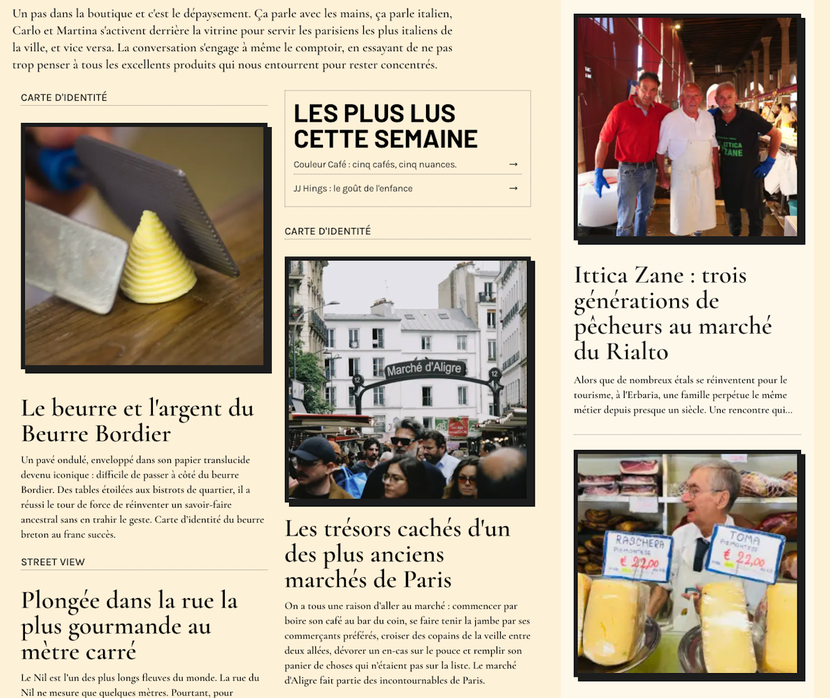 The Picnic Guide - Homepage editorial section