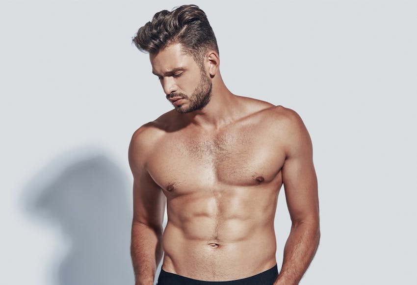 man looking down