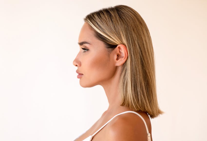 womans side profile