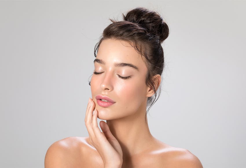 women eyes closed