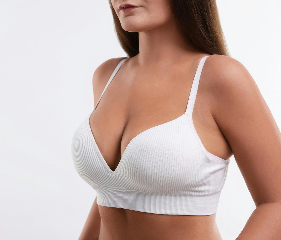 women in white top