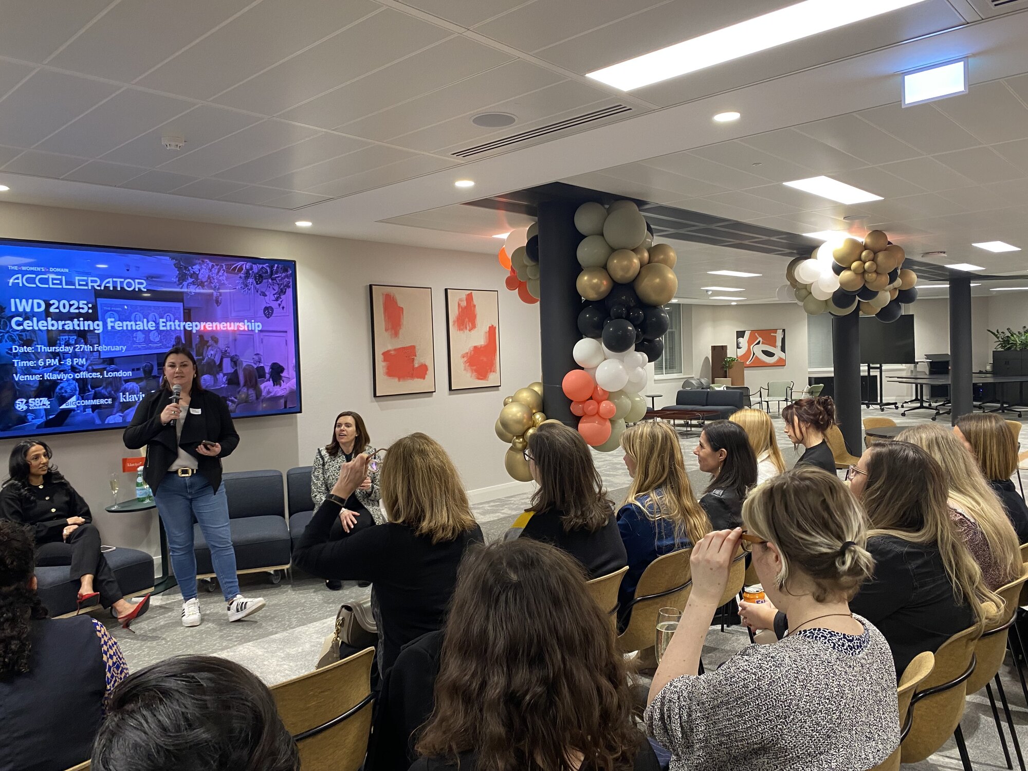IWD 2025 event at Klaviyo's offices