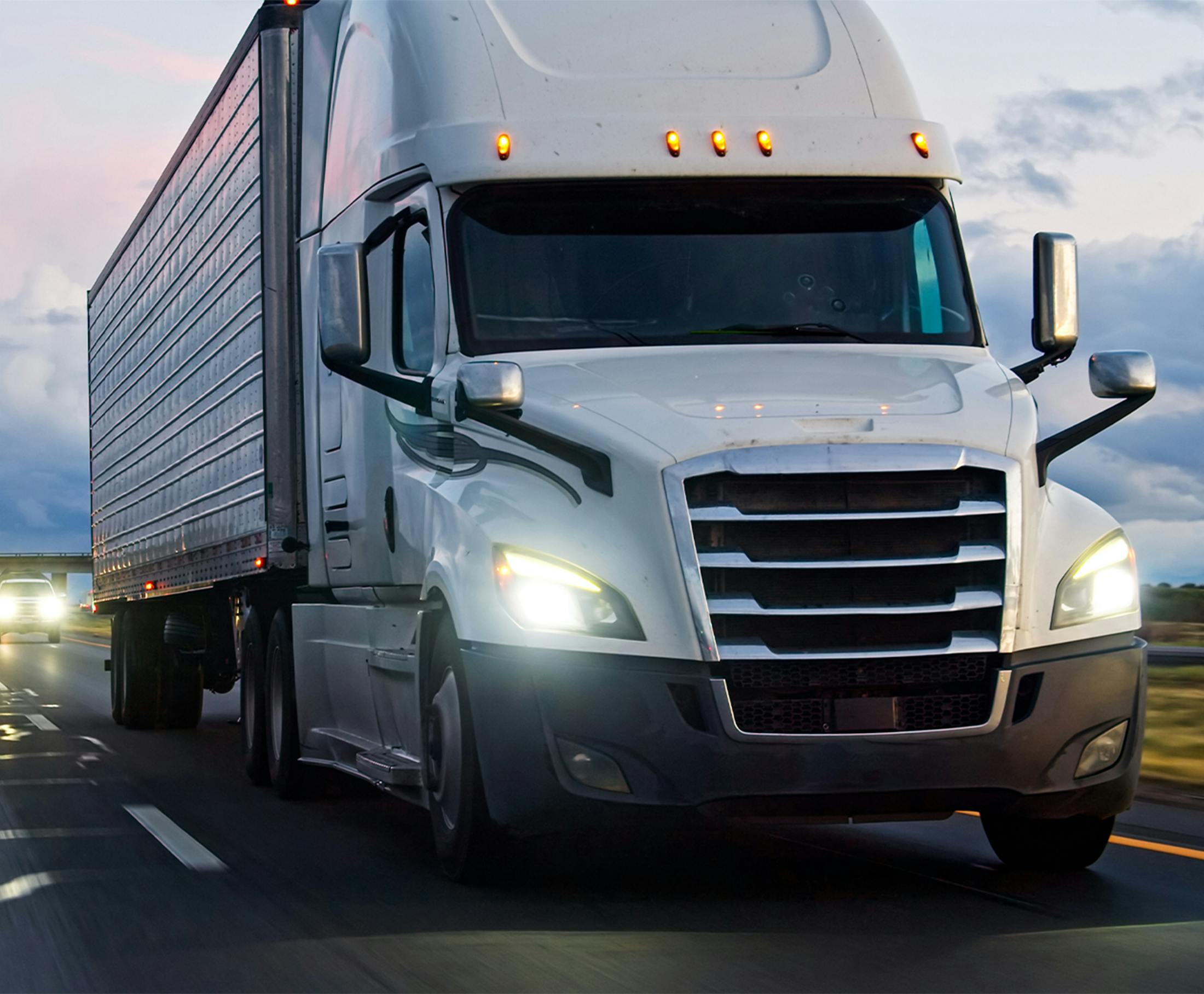 A semi truck