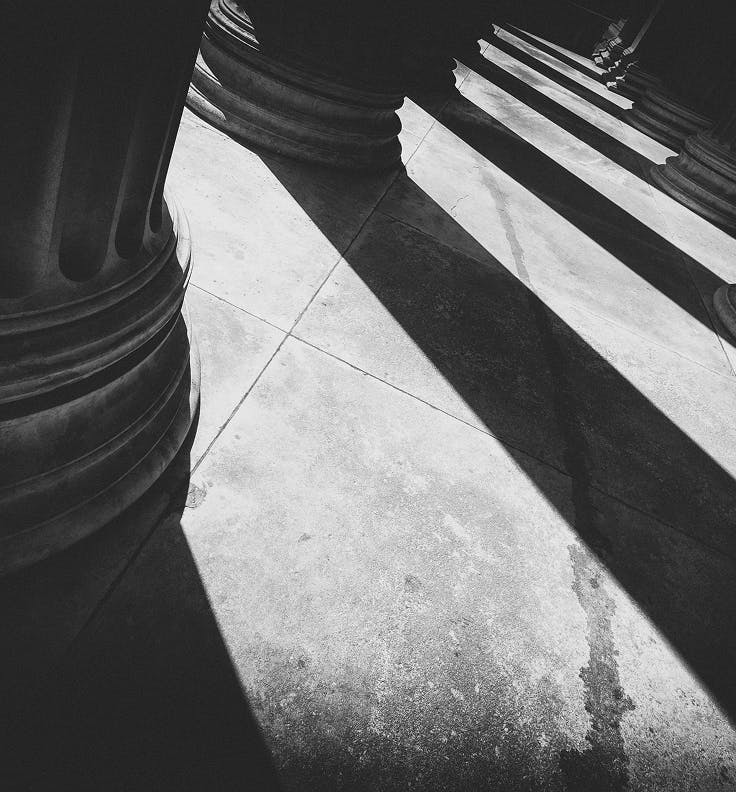 Stone pillars