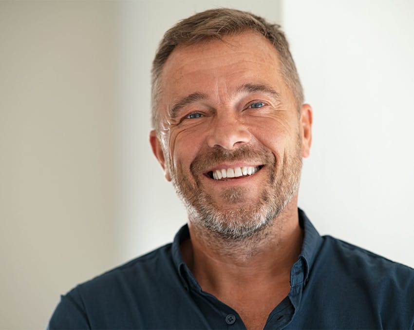 man smiling