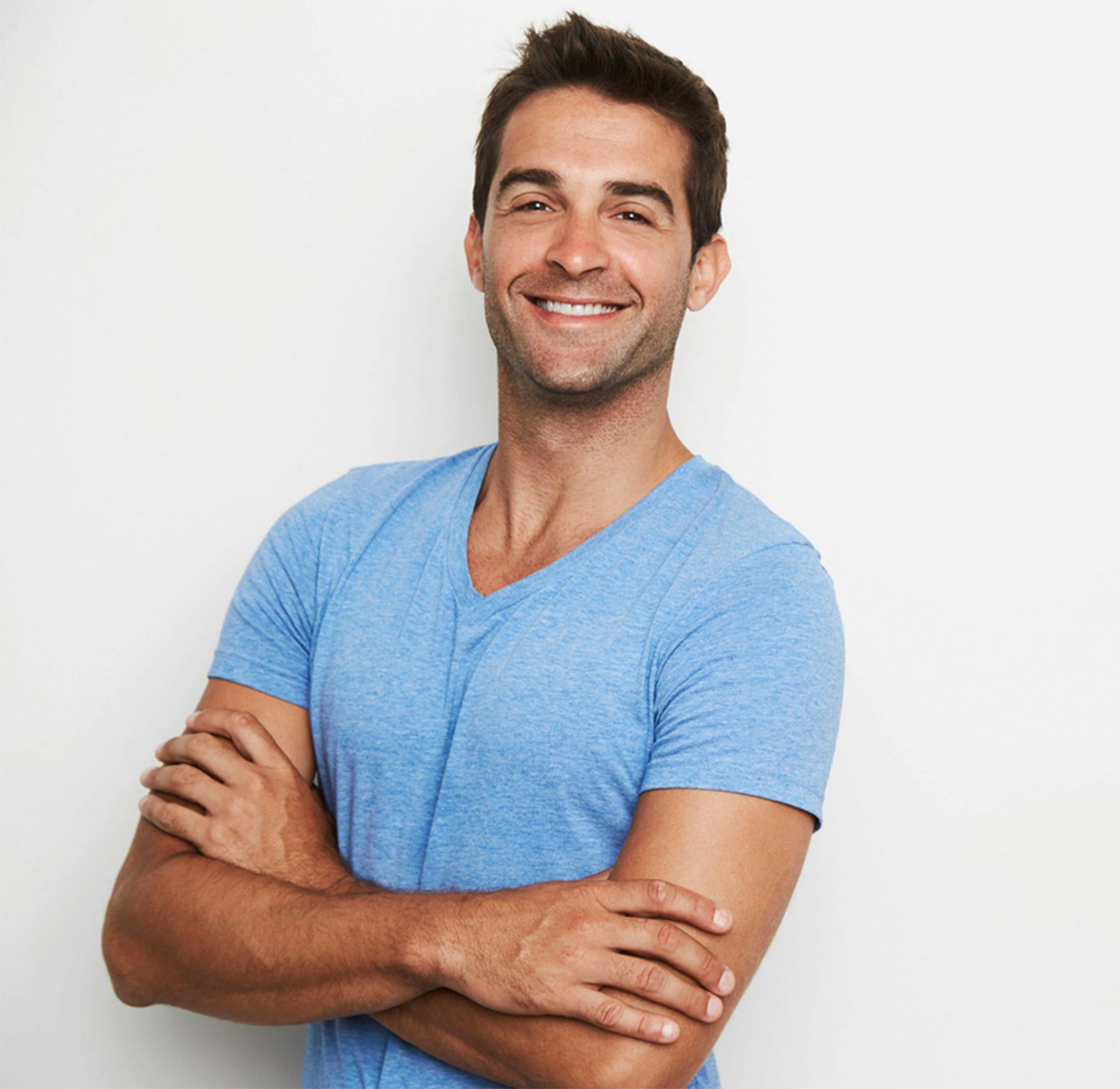 a man posing
