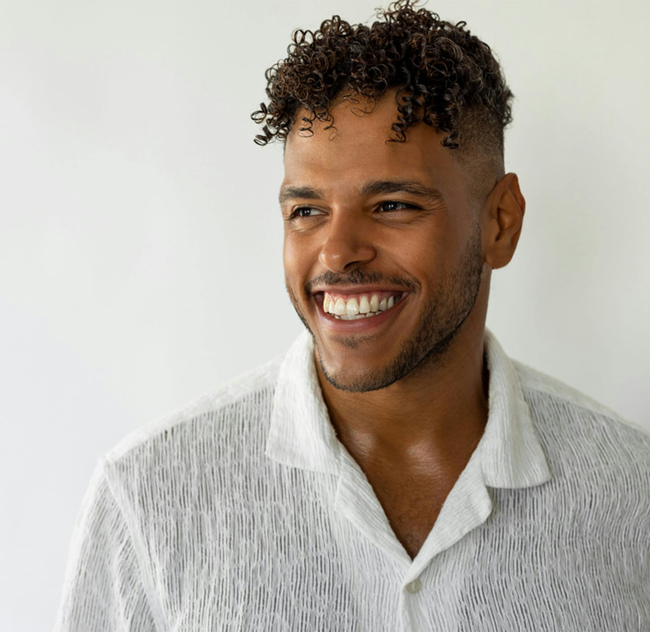 smiling man
