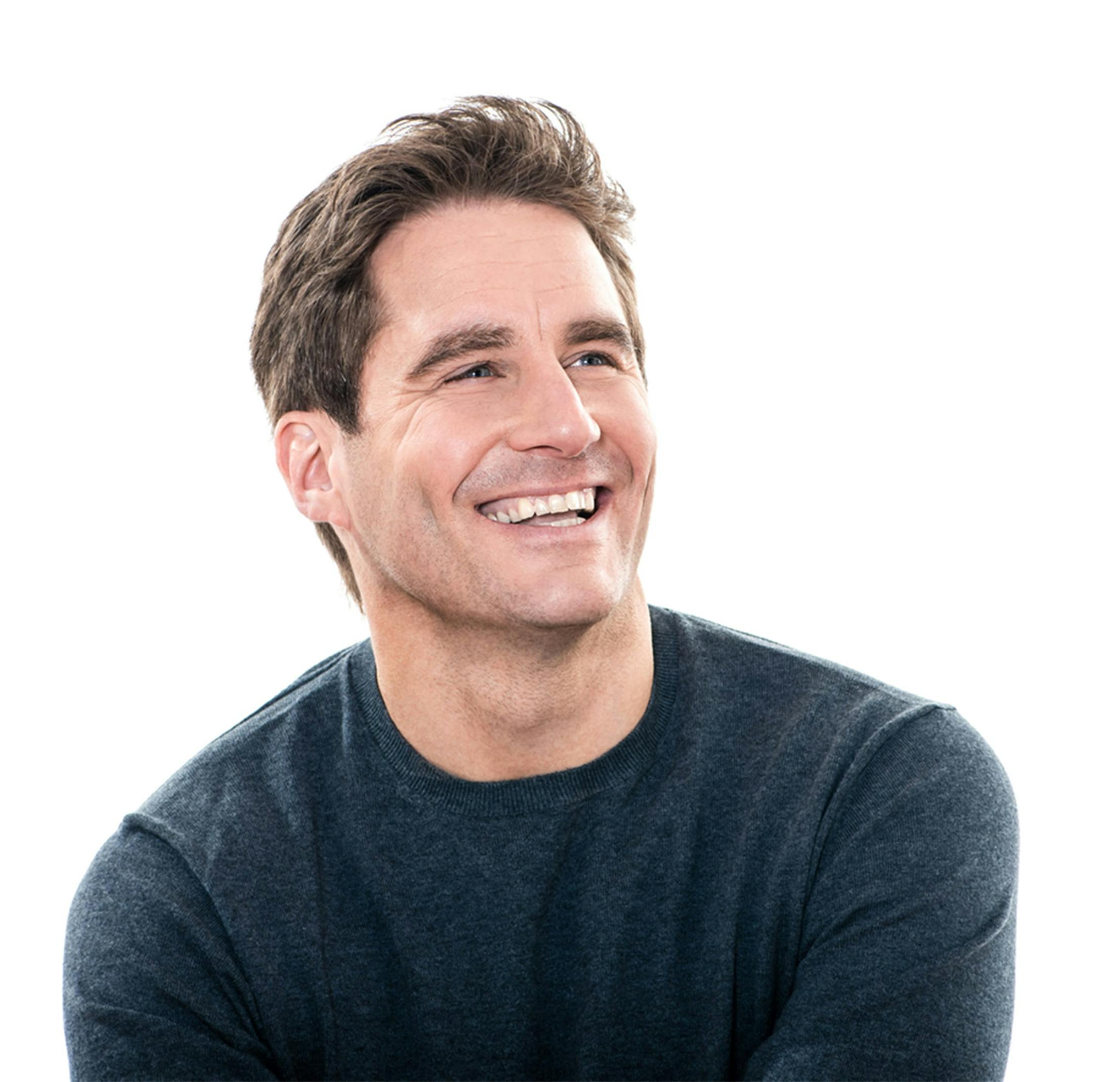 man smiling
