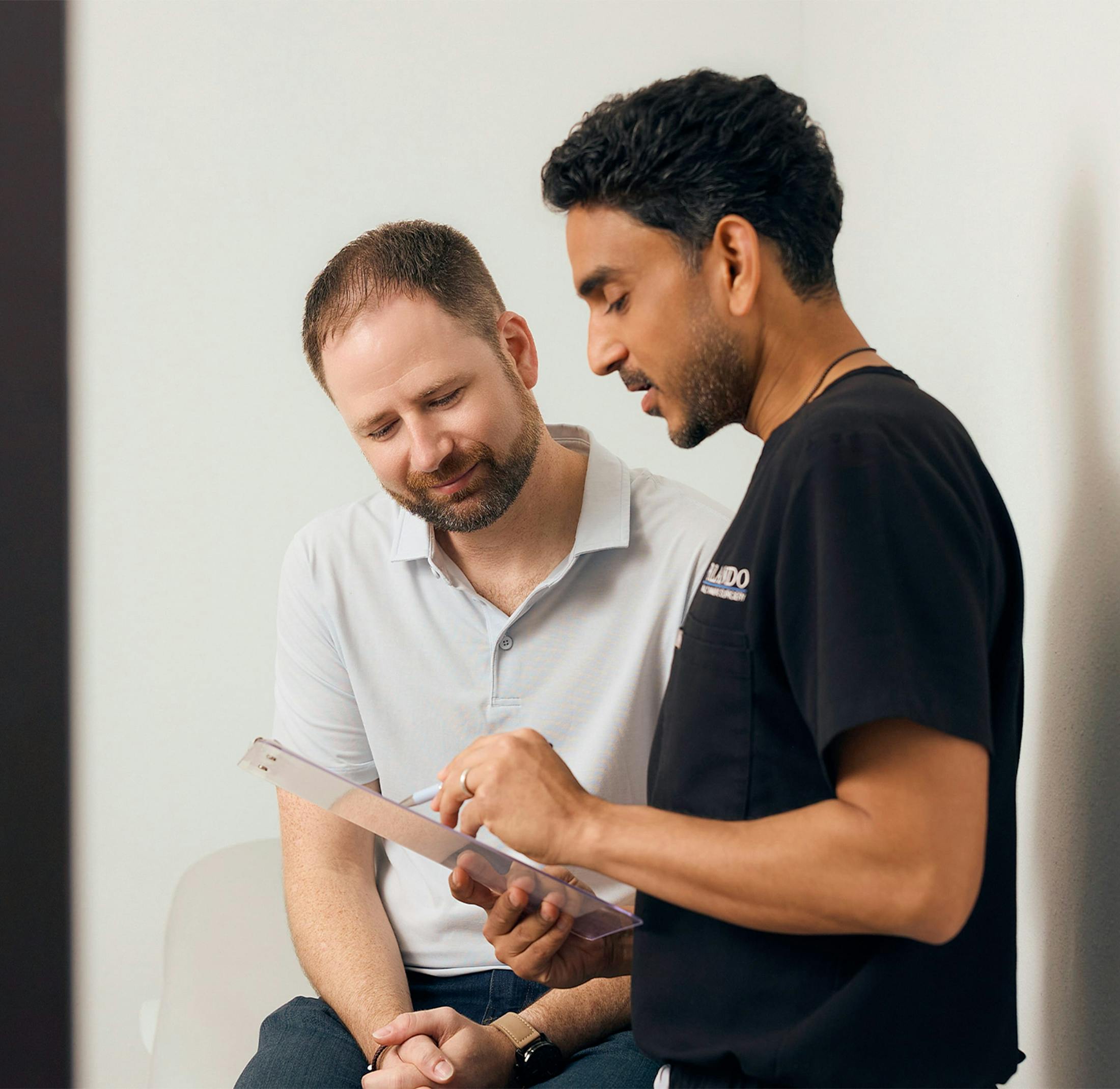 doctor talking to patient