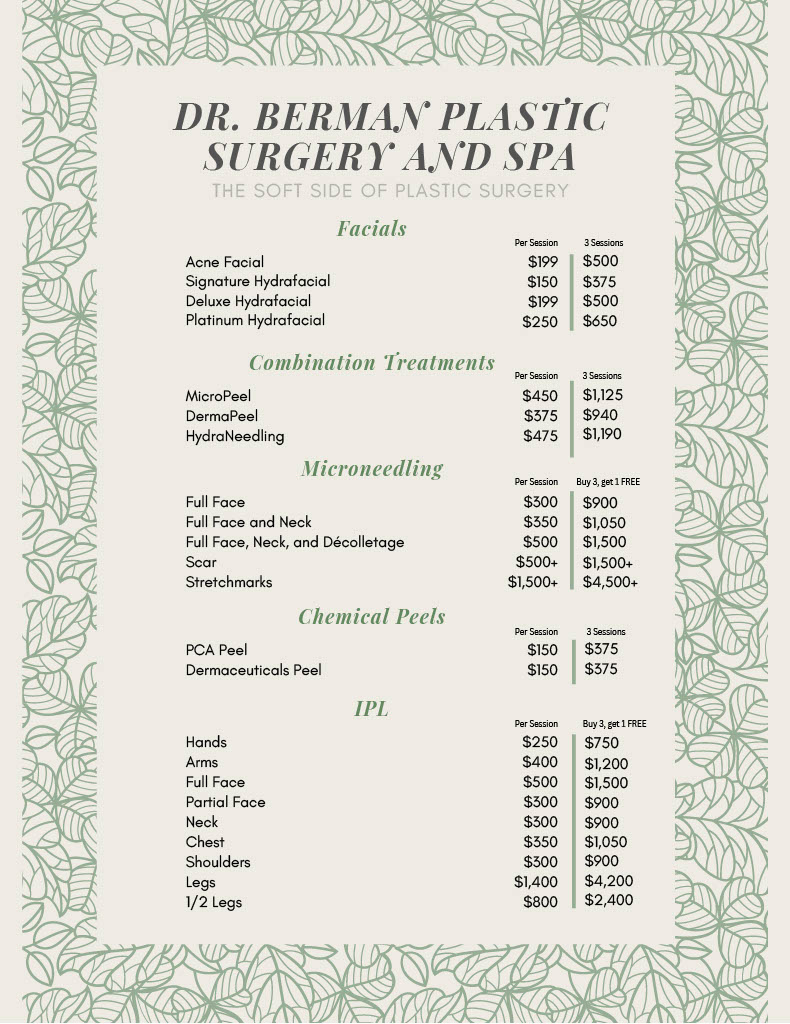 spa specials