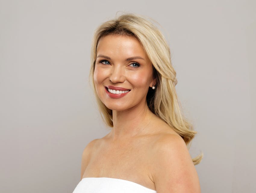 woman smiling