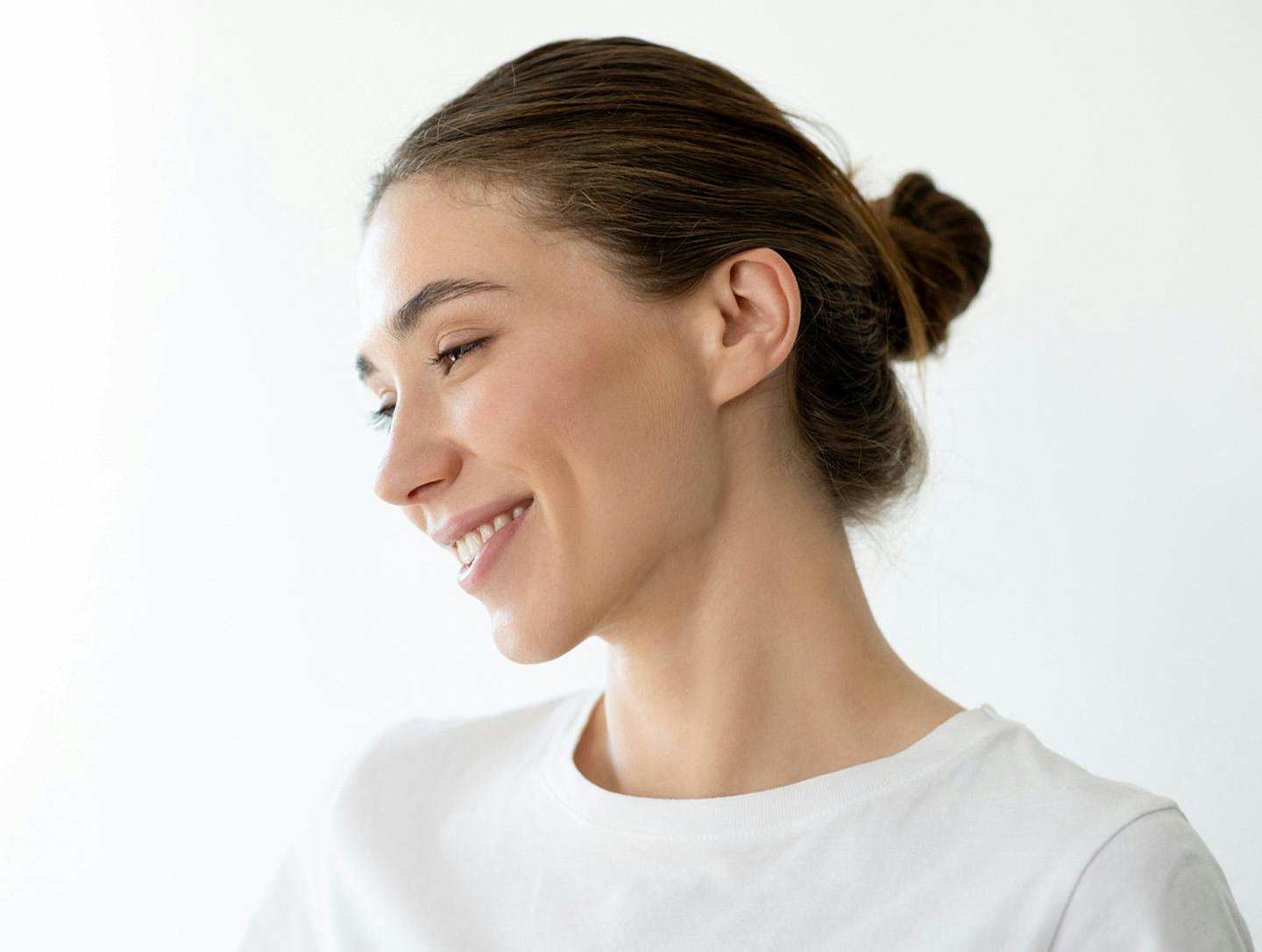 woman smiling