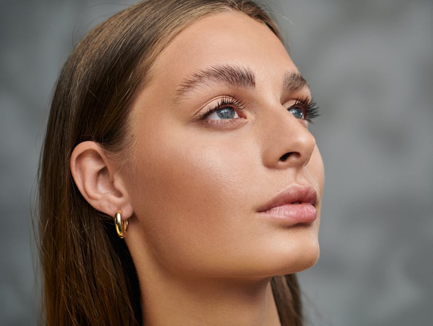 woman looking to the side
