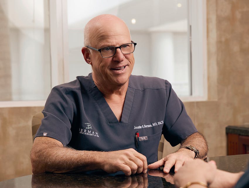 doctor smiling at a patient