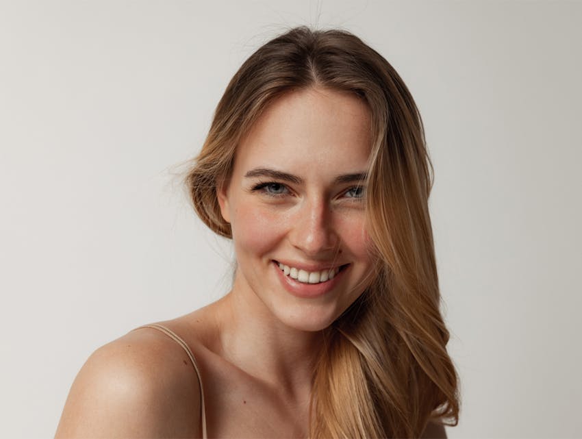 woman smiling