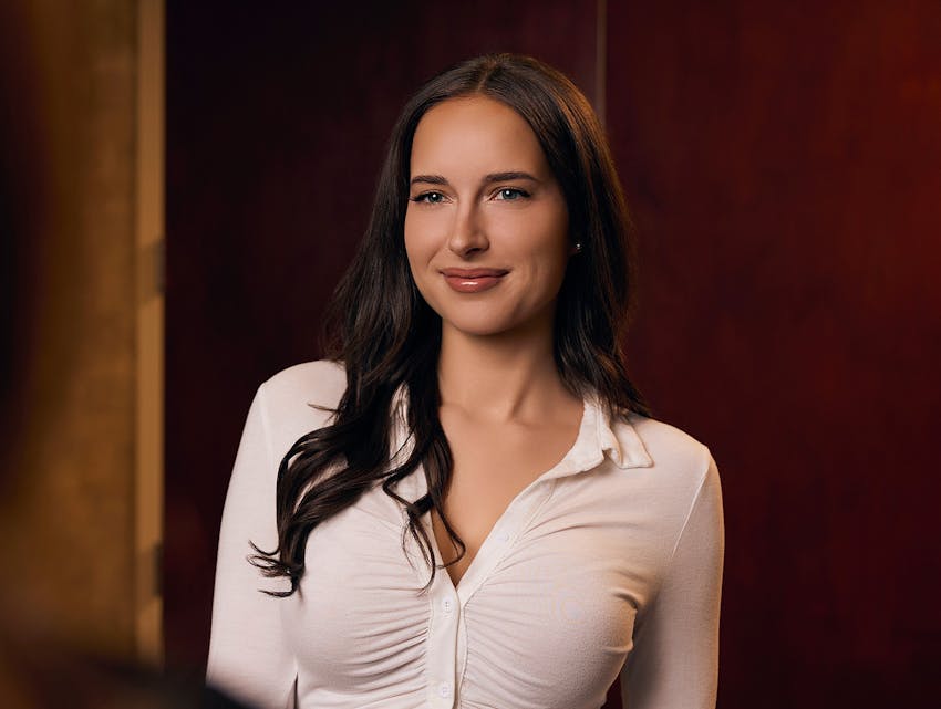 woman smiling