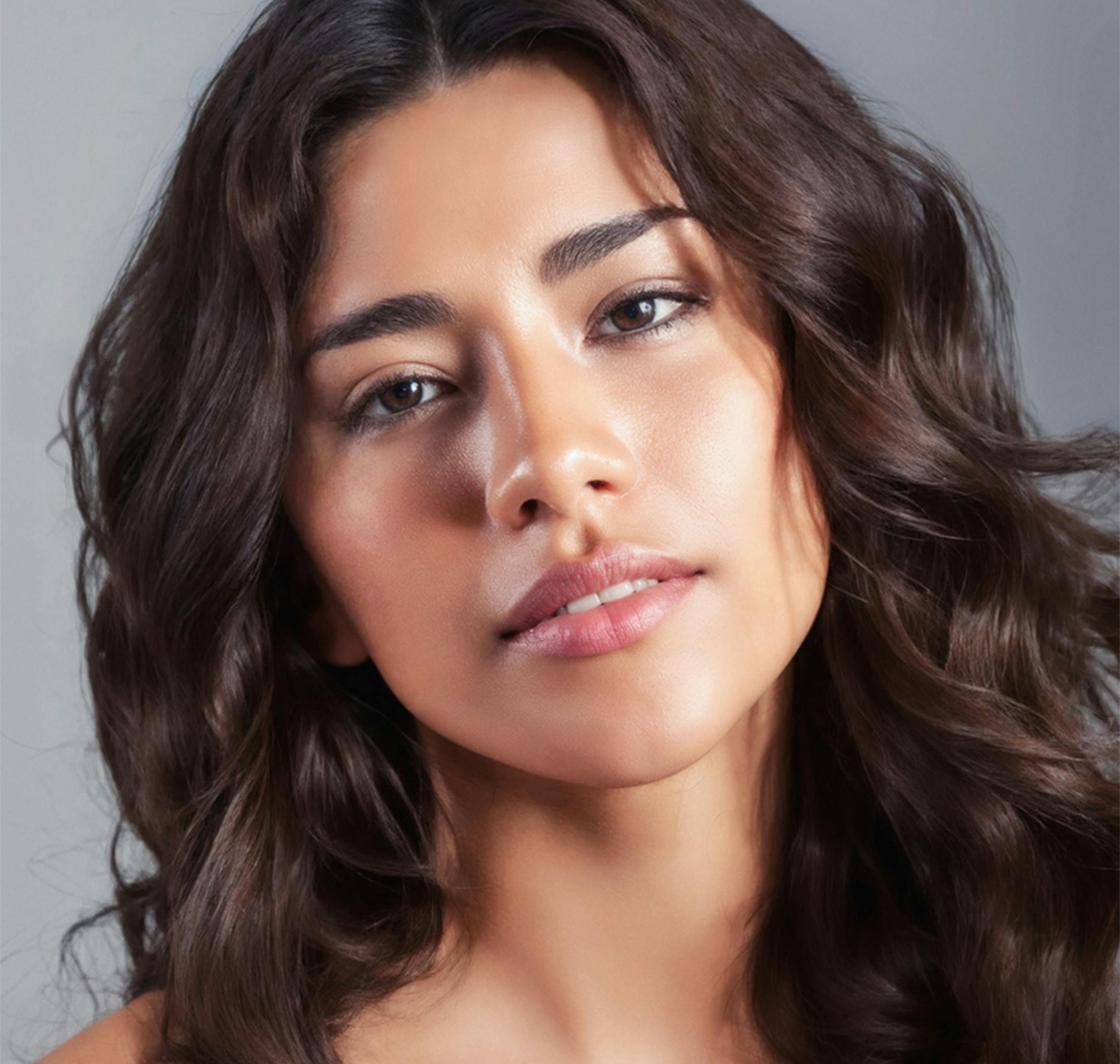 woman looking into the camera