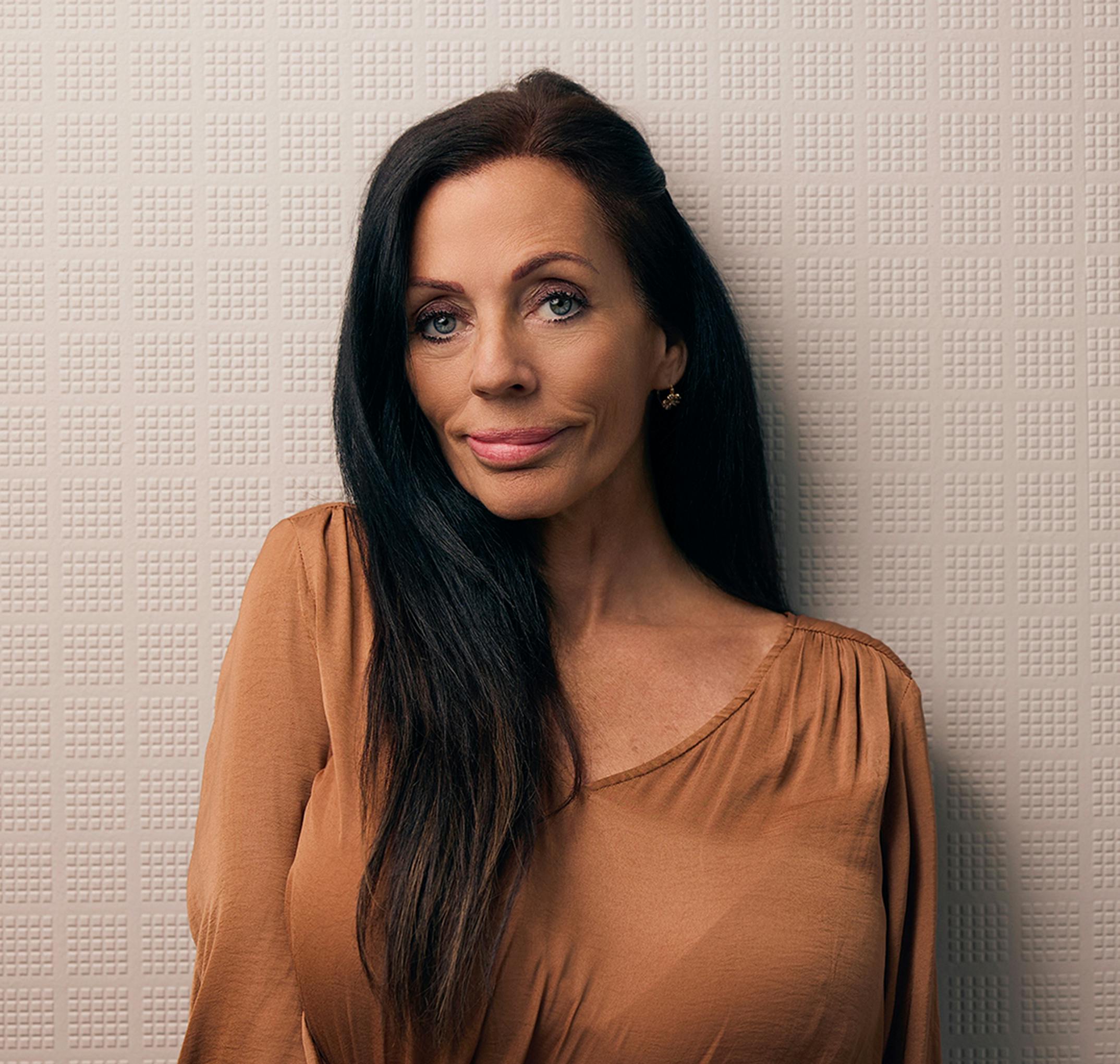 woman smiling