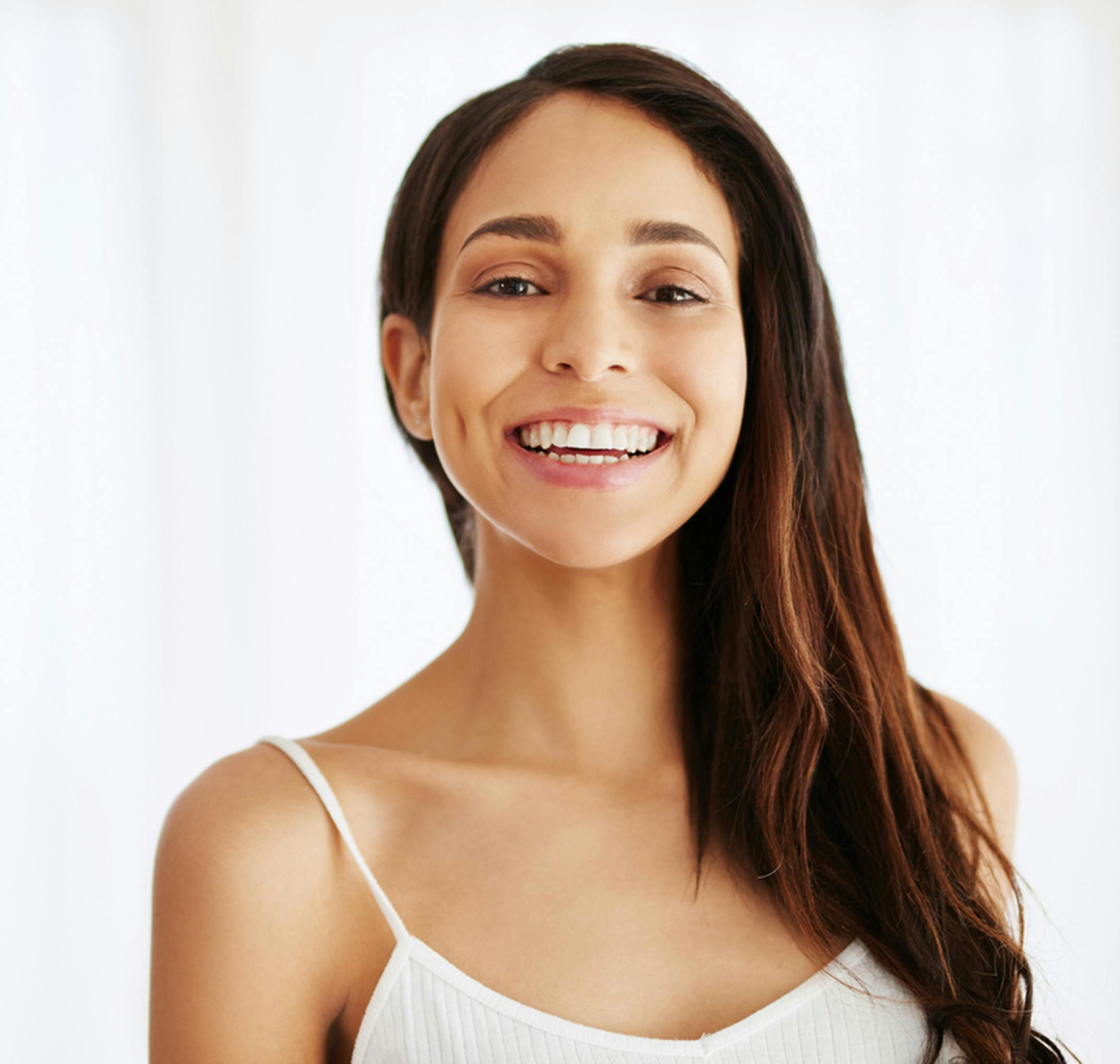 woman smiling