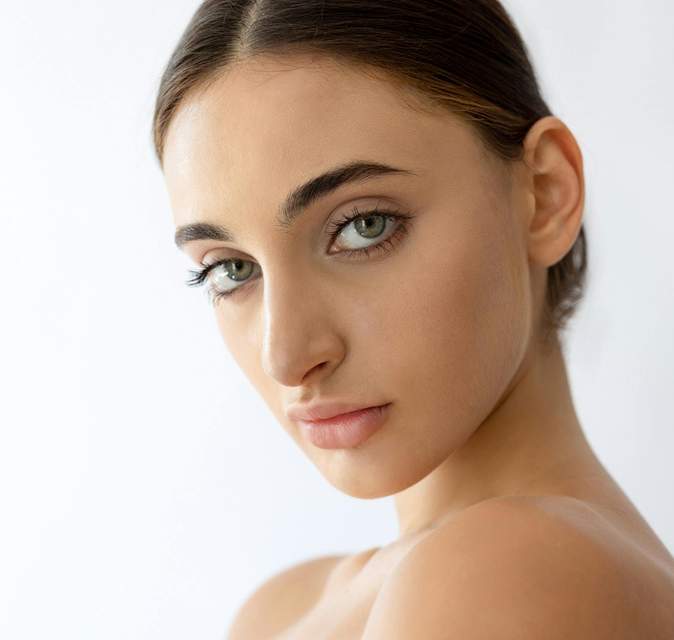 woman looking into the camera